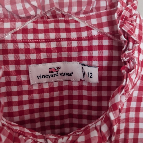 Vineyard Vines Ruffle Gingham Button Down - Picture 6 of 6